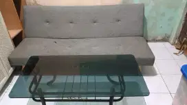 Sofabed + Meja Dijual Cepat