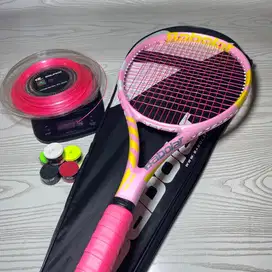 RAKET TENIS BABOLAT PURE AEROPINK FAIR LADY FULLSET SIAP SMASH