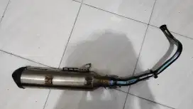 knalpot viper double barrel std racing vario 150 2019 + header