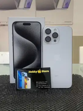 Iphone 15promax/256gb White titanium garansi ibox november 2025 bh 100