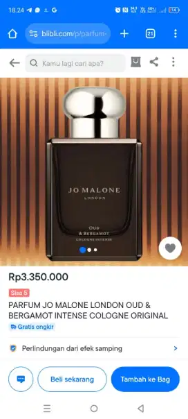 Jual Parfume Jo Malone Original Gift
