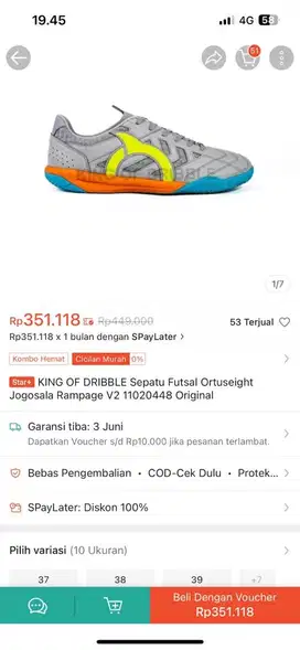 di jual murah sepatu ORTUSIGHT  karena udah banyak sepatu . masi baru