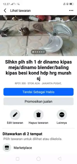Slhkn plh slh 1 dr dinamo kipas angin atau sblh nya kond hdp murah sj