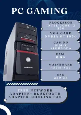 PC Gaming Rakit GT 1030