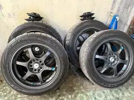 Velg ssr type c dan ban gt sx2 champiro R16 copotan toyota sienta