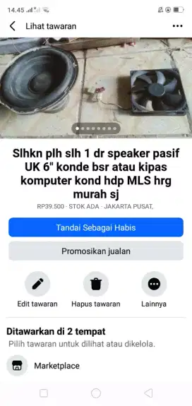 Slhkn plh slh 1 dr speaker pasif 6 atau sblh nya kond hdp murah sj