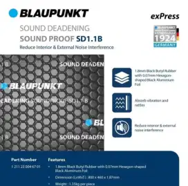Peredam audio merk blaupunkt, kualitas bagus