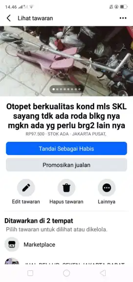 Cocok utk main ank2 otopet berkualitas kond spt yg terliht hrg murah