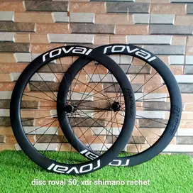 WHEELSET SEPEDA CARBON TYPE ROV C50 WHEELSET DISC BRAKE CARBON