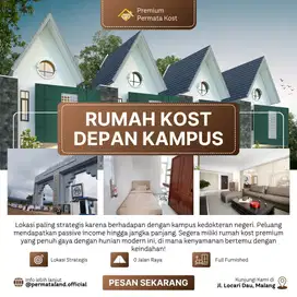 Dijual rumah kos sultan depan kampus kedokteran malang