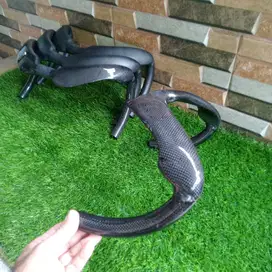 HANDLE BAR FIXI STANG SEPEDA FIXI STANG CARBON HANDLE BAR CARBON AERO