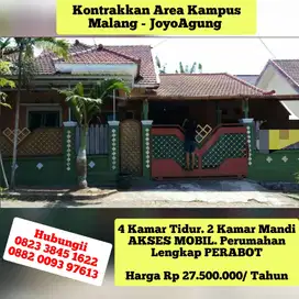 KONTRAKAN 4 KAMAR JOYOAGUNG LOWOKWARU MALANG