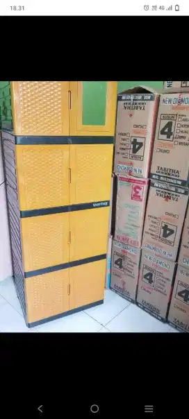 Lemari plastik 4 susun tabita