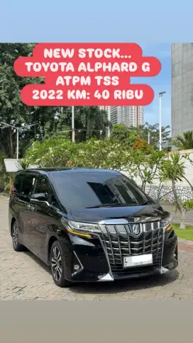 Toyota Alphard G ATPM TSS Nik 2022