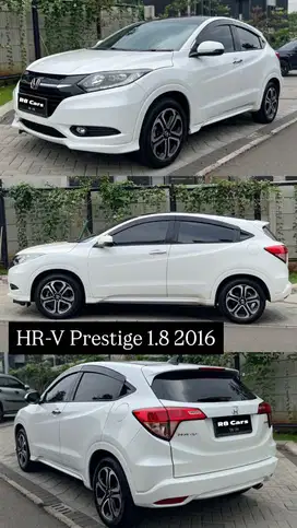 honda hrv prestige 1.8 tahun 2016 warna putih kilometer rendah