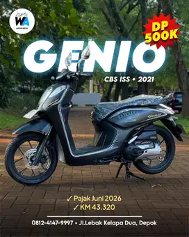 PROMO DP 500 RIBU Kredit/Cash Honda Genio Cbs Iss Tahun 2021