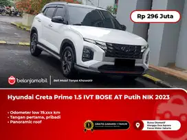 [ LOW KM ] Hyundai Creta Prime 1.5 IVT BOSE AT Putih 2023/2024