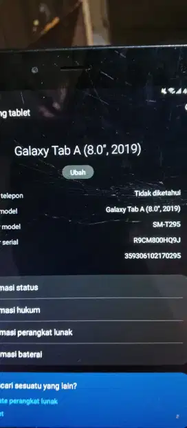 samsung tab 2019 jual butuh