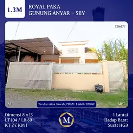 Rumah Royal Paka Gunung Anyar dkt Rungkut Medokan UPN Purimas Juanda