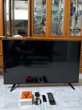 Tv Coocaa 40Inch Full HD analog + Xiaomi Tv stick android 4K