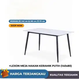 Meja Makan Motif Keramik marbel 140 x 80