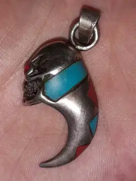 Liontin tengkorak 925