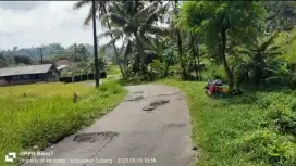 Sawah 1400 m2 view perbukitan