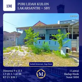 Rumah Puri Lidah Kulon Lakarsantri dkt Wiyung Citraland Pakuwon Mall