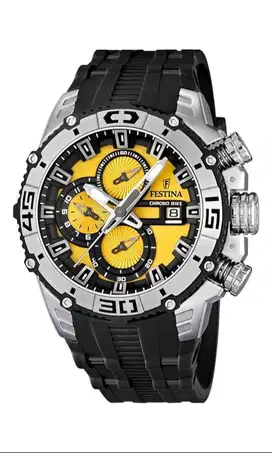Classic Festina Tour de France Analog Yellow Dial Men's Watch-F16600/5