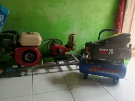 MESIN STEAM HONDA + KOMPRESOR LAKONI + TABUNG SALJU EAGLE