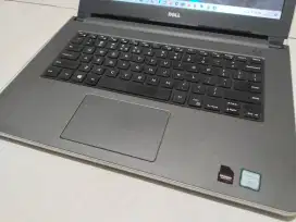 Dijual laptop Dell intel i7-7500U ram 8GB SSD 256GB+HDD 500GB VGARADEO