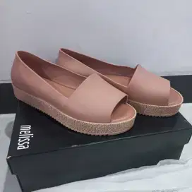 Sepatu Melissa Puzzle Ad Warna Pink/Beige Wangi - Size 38