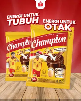ecer harga grosir energen champion coklat gratis ongkir surabaya
