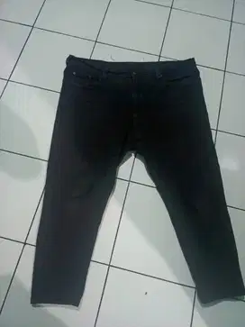 Celana Jeans Panjang Custom Bigsize Warna Biru Dongker Masih Mulus