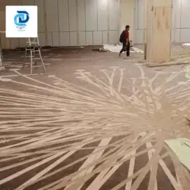 Karpet polos motif  custom untuk rumah hotel kantor murmer terjangkau