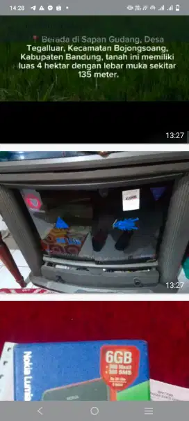 Dijual meja TV second