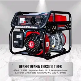4 tak mesin genset listrik 1200 watt