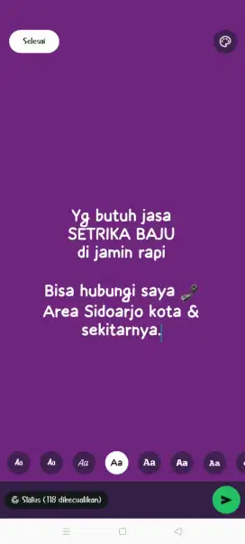 Jasa setrika baju