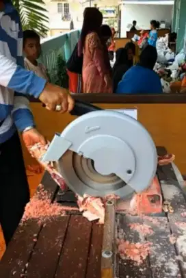 (KRANGGAN TEKNIK)cut off 14 inch + mata potong tulang daging qurban
