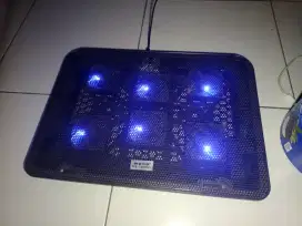 kipas laptop LED 6 kipas