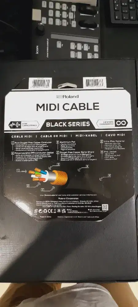 Kabel midi Roland 5 pin