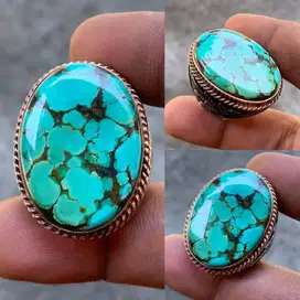 Cincin Natural Turquoise (Phyrus) Hubei Green