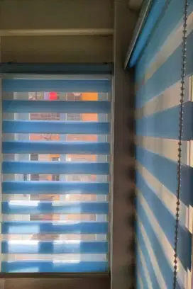 Tirai Zebra / Roller Blind gullung / Tirai jendela gullung