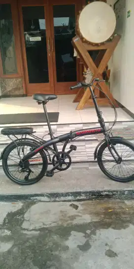 Sepeda Lipat BASIC PHOENIX 6 SPEED CUSTOM BAGUS UK. 20 HRG NETT