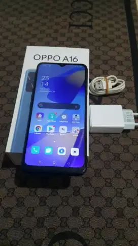 OPPO A16 6/128GB lengkap