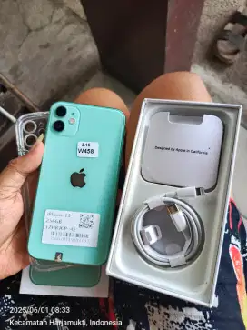 Iphone 11 256 gb hijau wifi aja fulset nmnus muluslah tt bt jual
45