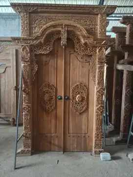 gebyok 180x270  jati ukir ready stock pintu tempel