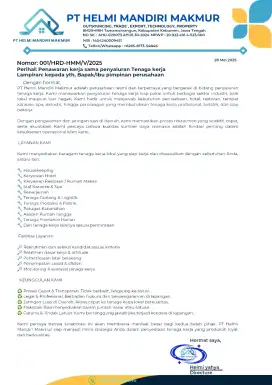 Penyalur Tenaga kerja Outsorcing (Os)