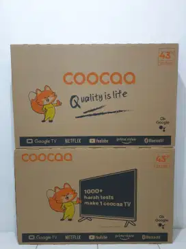 COOCAA GoogleTV digital 43 inch. Baru