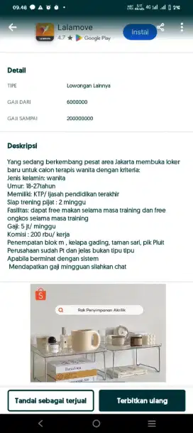 Lowongan kerja Spa no+++